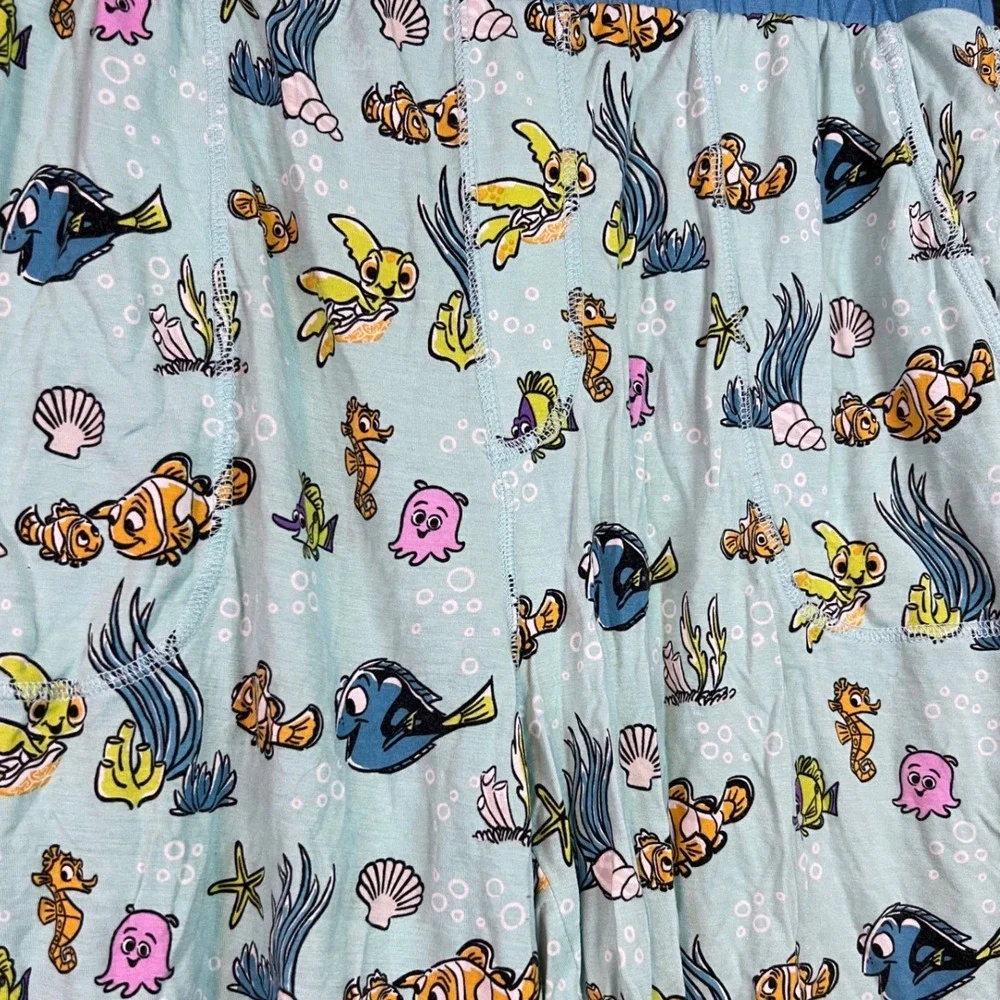 Little Sleepies Disney Finding Nemo Bamboo Pajama Shorts Lounge‎ Womens Large